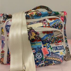 Ju-Ju-Be X Tokidoki Around the World print in the Bestie Mini.